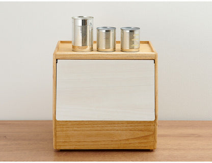 kirisai 日本製 桐のやさい櫃 野菜ストッカー すのこ棚板付き 桐 木製 桐製 調湿 野菜 保存 ケース 収納 根菜・果物の保存にも 野菜櫃 保存容器 おしゃれ OSPY-1(代引不可)