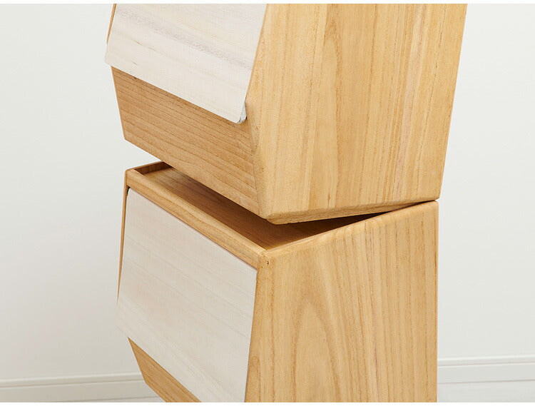 kirisai 日本製 桐のやさい櫃 野菜ストッカー すのこ棚板付き 桐 木製 桐製 調湿 野菜 保存 ケース 収納 根菜・果物の保存にも 野菜櫃 保存容器 おしゃれ OSPY-1(代引不可)