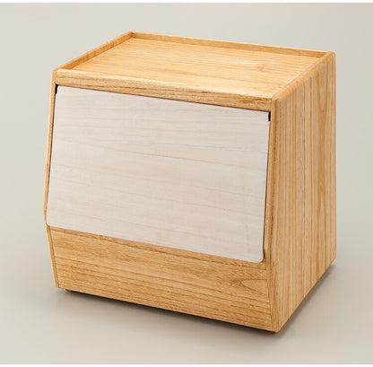 kirisai 日本製 桐のやさい櫃 野菜ストッカー すのこ棚板付き 桐 木製 桐製 調湿 野菜 保存 ケース 収納 根菜・果物の保存にも 野菜櫃 保存容器 おしゃれ OSPY-1(代引不可)