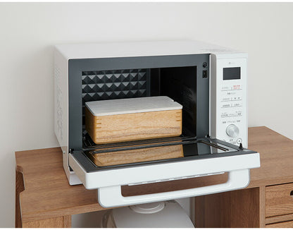 kirisai 日本製 桐のレンジでお櫃 おひつ 電子レンジ対応 冷凍保存OK 桐 木製 桐製 調湿 専用しゃもじ付き 冷蔵庫 冷蔵庫に入る スリム お米保存容器 保存容器 おしゃれ OSG-2(代引不可)