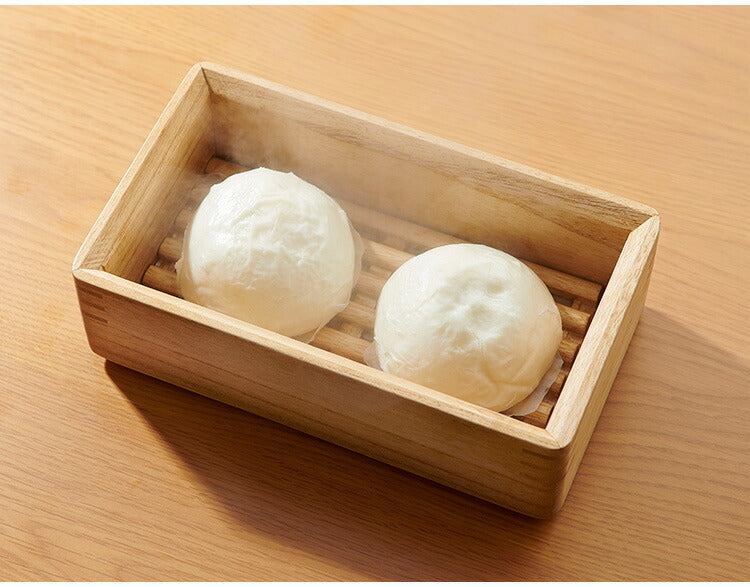 kirisai 日本製 桐のレンジでむし鉢 蒸し器 電子レンジ対応 蒸気でふっくら 調湿 桐 木製 桐製 せいろ 専用スノコ付き 長方形 スリム 蒸し野菜 肉まん シュウマイ おしゃれ OSM-1(代引不可)