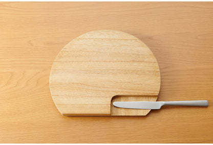 kirisai 日本製 桐のカッティングプレート 丸 まな板 カッティングボード 丸いまな板 桐 木製 桐製 まな板 丸型 円形 D型 丸まな板 かまぼこ型 おしゃれ OSPL-1(代引不可)