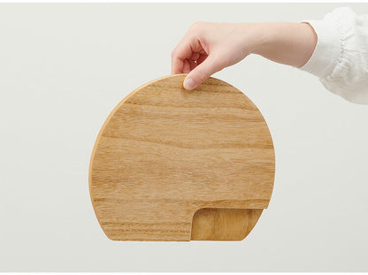 kirisai 日本製 桐のカッティングプレート 丸 まな板 カッティングボード 丸いまな板 桐 木製 桐製 まな板 丸型 円形 D型 丸まな板 かまぼこ型 おしゃれ OSPL-1(代引不可)