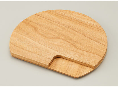 kirisai 日本製 桐のカッティングプレート 丸 まな板 カッティングボード 丸いまな板 桐 木製 桐製 まな板 丸型 円形 D型 丸まな板 かまぼこ型 おしゃれ OSPL-1(代引不可)