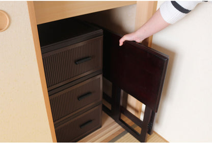 天然木 桐製 折りたたみ便利机 ハイタイプ 60×30cm 完成品 折りたたみテーブル 供物台 経机 天然木 文机 仏具台 法事 お彼岸 折り畳み 和室 和風 仏前 折りたたみ デスク 折り畳み テーブル単品(代引不可)