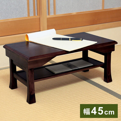 天然木 桐製 折りたたみ便利机 45×25cm 折りたたみテーブル 供物台 経机 天然木 文机 仏具台 法事 お彼岸 折り畳み 和室 和風 仏前 折りたたみ 折り畳み(代引不可)