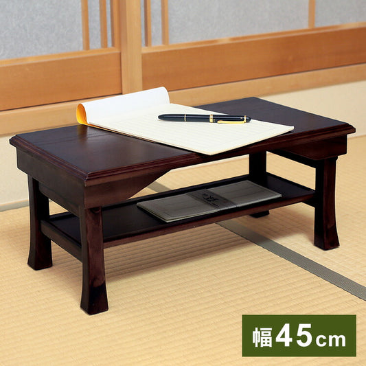 天然木 桐製 折りたたみ便利机 45×25cm 折りたたみテーブル 供物台 経机 天然木 文机 仏具台 法事 お彼岸 折り畳み 和室 和風 仏前 折りたたみ 折り畳み(代引不可)