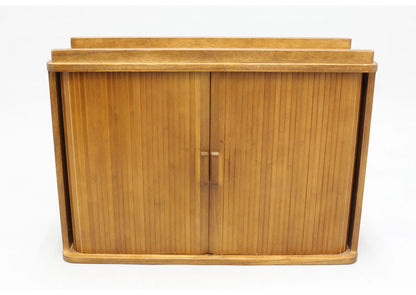 ジャバラ扉式調味料ケース ダークブラウン 卓上 調味料ケース 調味料ラック スパイスラック カウンター上収納 カウンター収納(代引不可)