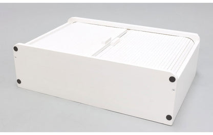 ジャバラ扉式調味料ケース ホワイト 卓上 調味料ケース 調味料ラック スパイスラック カウンター上収納 カウンター収納(代引不可)