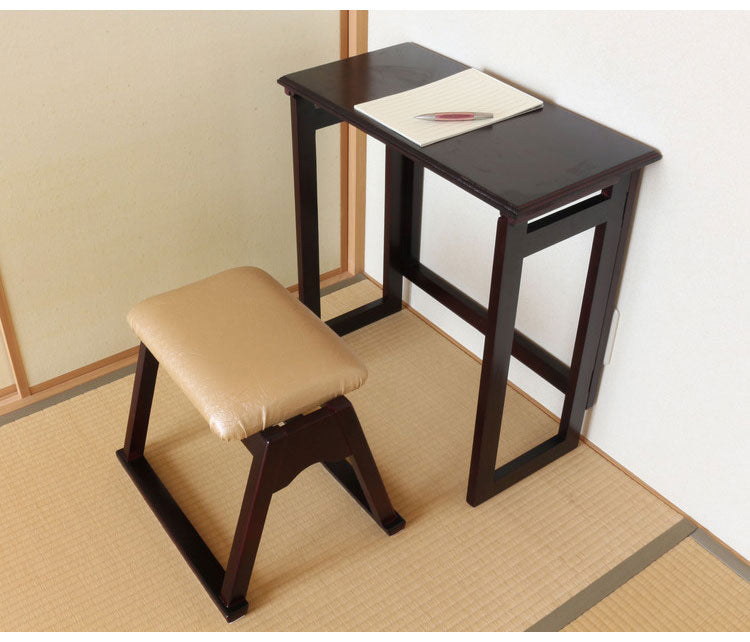 スタッキングできる仏壇前椅子 完成品 天然木 供物台用 経机用 仏壇前 椅子 イス チェア 1脚 単品 スタッキングチェア コンパクト 法事 お彼岸 和室 和風 仏前(代引不可)