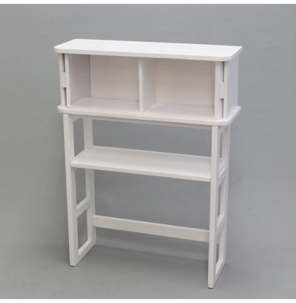 天然木ジャバラ扉のコンソールテーブル ホワイト 天然木 コンソールテーブル 玄関 廊下 省スペース(代引不可)