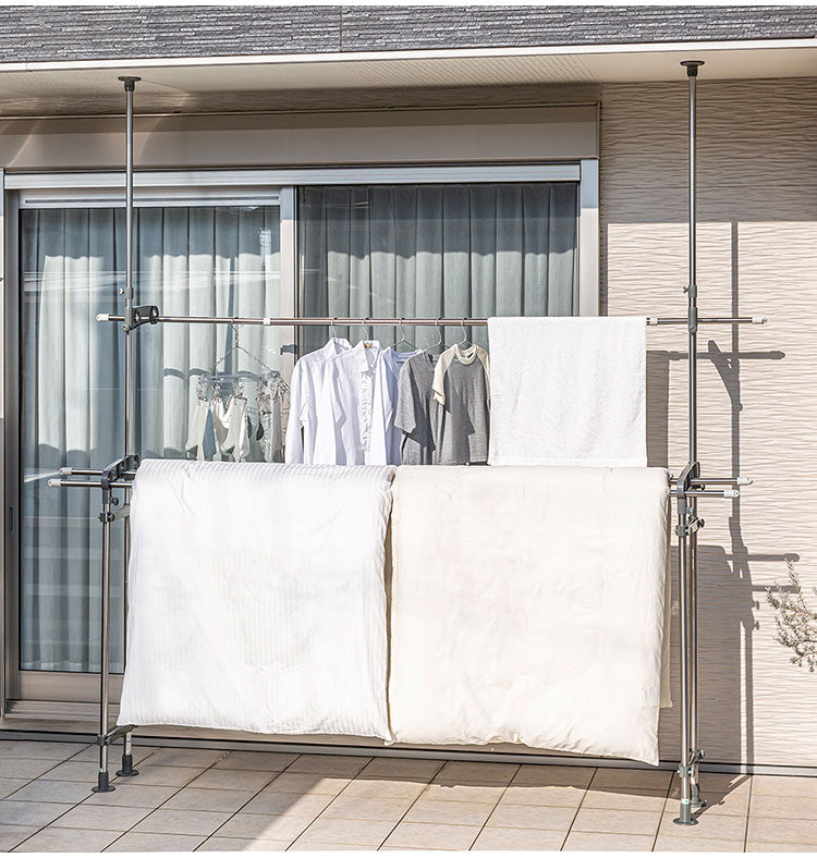 セキスイ ステンレス ベランダ用物干し台 スタンドポール DSL-10 積水樹脂 物干し ものほし 干し台(代引不可)