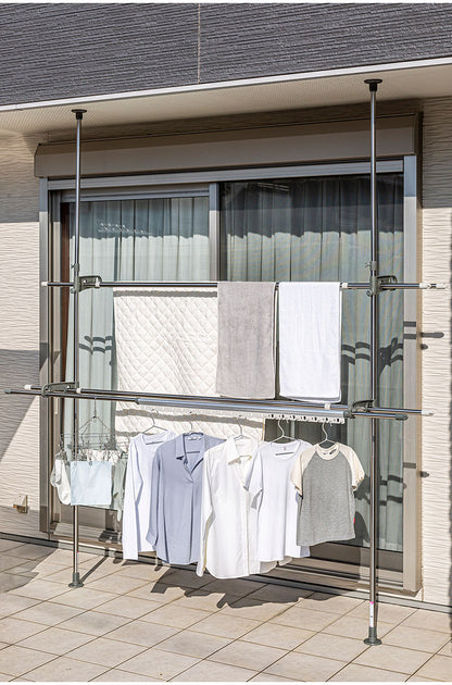 セキスイ ステンレス ベランダ用物干し台 スタンドポール DSL-20 積水樹脂 物干し ものほし 干し台(代引不可)