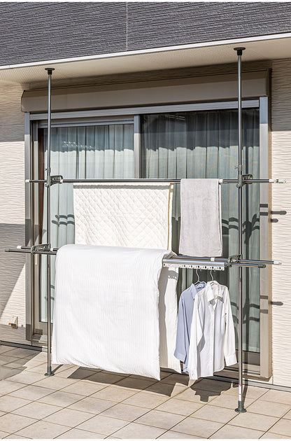 セキスイ ステンレス ベランダ用物干し台 スタンドポール DSL-20 積水樹脂 物干し ものほし 干し台(代引不可)