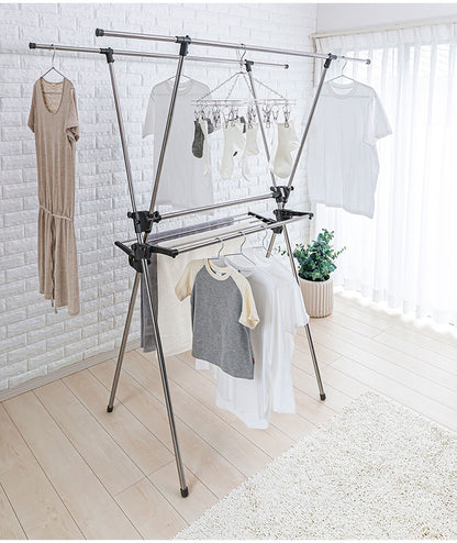 セキスイ ステンレス2段式ものほしスタンド STM-1002 積水樹脂 物干し ものほし 干し台(代引不可)