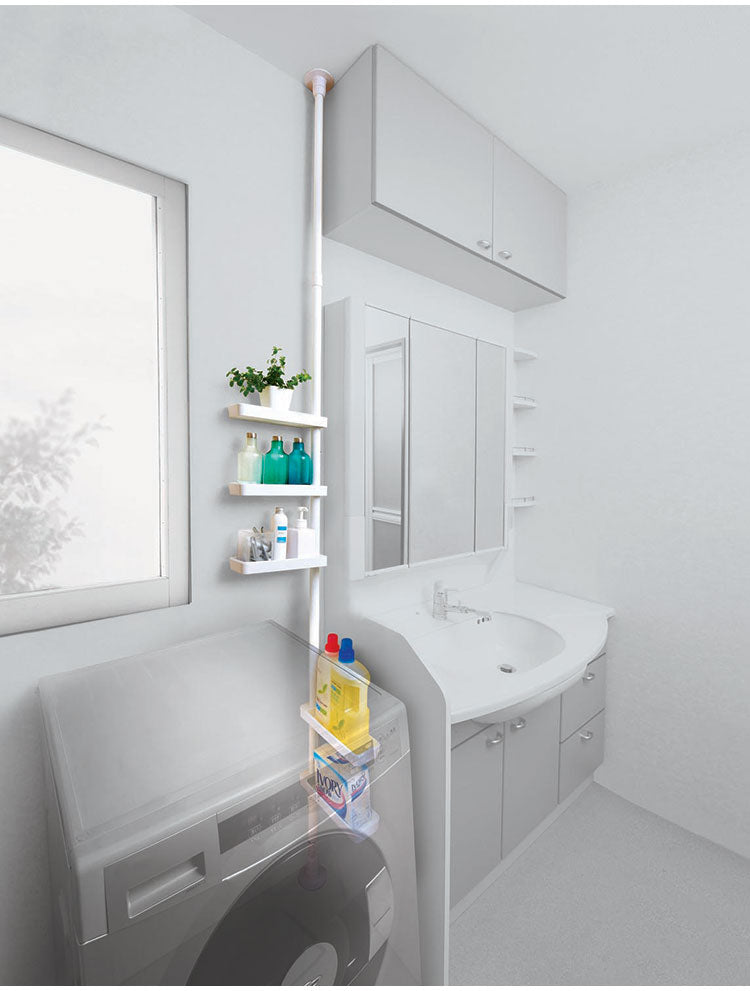 セキスイ つっぱり式 スリムラック TSR2-W 積水樹脂 突っ張り 収納 省スペース コンパクト(代引不可)