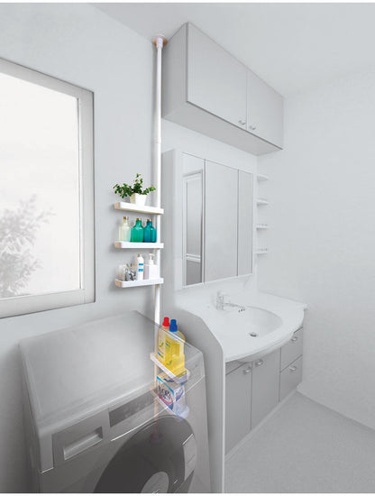 セキスイ つっぱり式 スリムラック TSR2-W 積水樹脂 突っ張り 収納 省スペース コンパクト(代引不可)