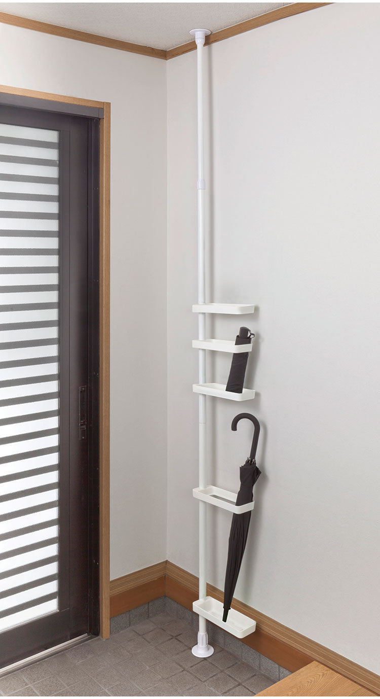 セキスイ つっぱり式 スリムラック TSR2-W 積水樹脂 突っ張り 収納 省スペース コンパクト(代引不可)