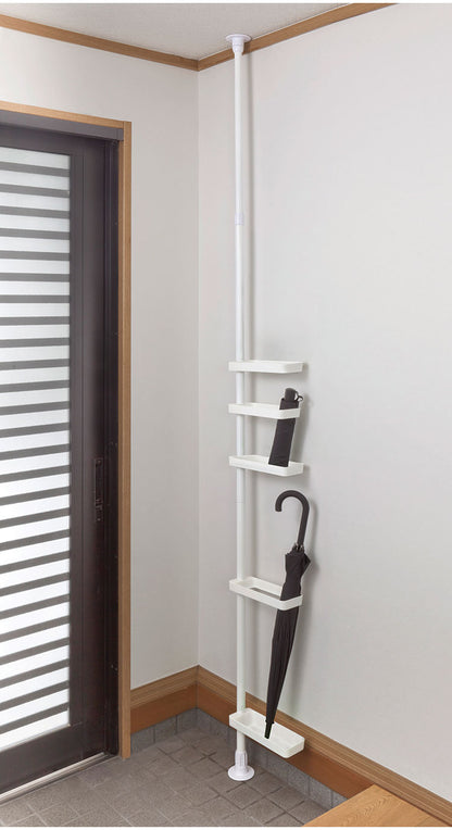 セキスイ つっぱり式 スリムラック TSR2-W 積水樹脂 突っ張り 収納 省スペース コンパクト(代引不可)