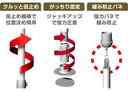 セキスイ つっぱり式 スリムラック TSR2-W 積水樹脂 突っ張り 収納 省スペース コンパクト(代引不可)