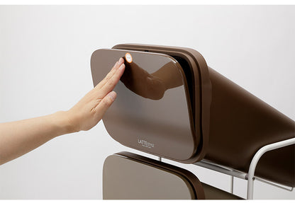 ゴミ箱 ごみ箱 縦型 19L×5分別 スリム 幅34cm 20L袋用 ダストボックス キャスター プッシュ式 フラップ フタ付き ふた付き ペール 隙間 すき間 缶 ビン ペットボトル(代引不可)