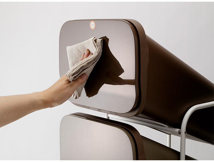 ゴミ箱 ごみ箱 縦型 19L×5分別 スリム 幅34cm 20L袋用 ダストボックス キャスター プッシュ式 フラップ フタ付き ふた付き ペール 隙間 すき間 缶 ビン ペットボトル(代引不可)