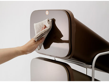 ゴミ箱 ごみ箱 縦型 19L×5分別 スリム 幅34cm 20L袋用 ダストボックス キャスター プッシュ式 フラップ フタ付き ふた付き ペール 隙間 すき間 缶 ビン ペットボトル(代引不可)