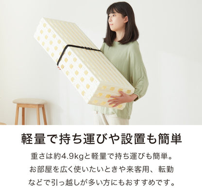 日本製 折りたたみすのこベッド シングル 布団も干せる 樹脂製 耐荷重150kg エアースリープ 湿気 対策 除湿 高床 防カビ 通気性 折りたたみ すのこマット プラスチック すのこ(代引不可)