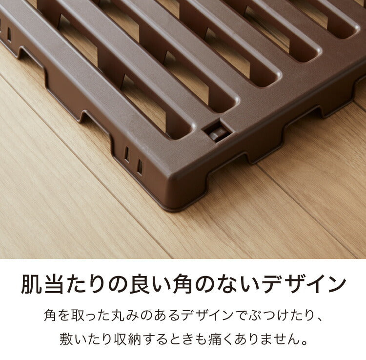日本製 折りたたみすのこベッド シングル 布団も干せる 樹脂製 耐荷重150kg エアースリープ 湿気 対策 除湿 高床 防カビ 通気性 折りたたみ すのこマット プラスチック すのこ(代引不可)