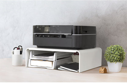 日本製 プリンターラック 幅50cm コの字 ラック 頑丈 スチール製 収納 イージーラック プリンター置き台 レンジ下ラック キッチン 家電下ラック ロボット掃除機 卓上ラック 棚 デスク 机(代引不可)