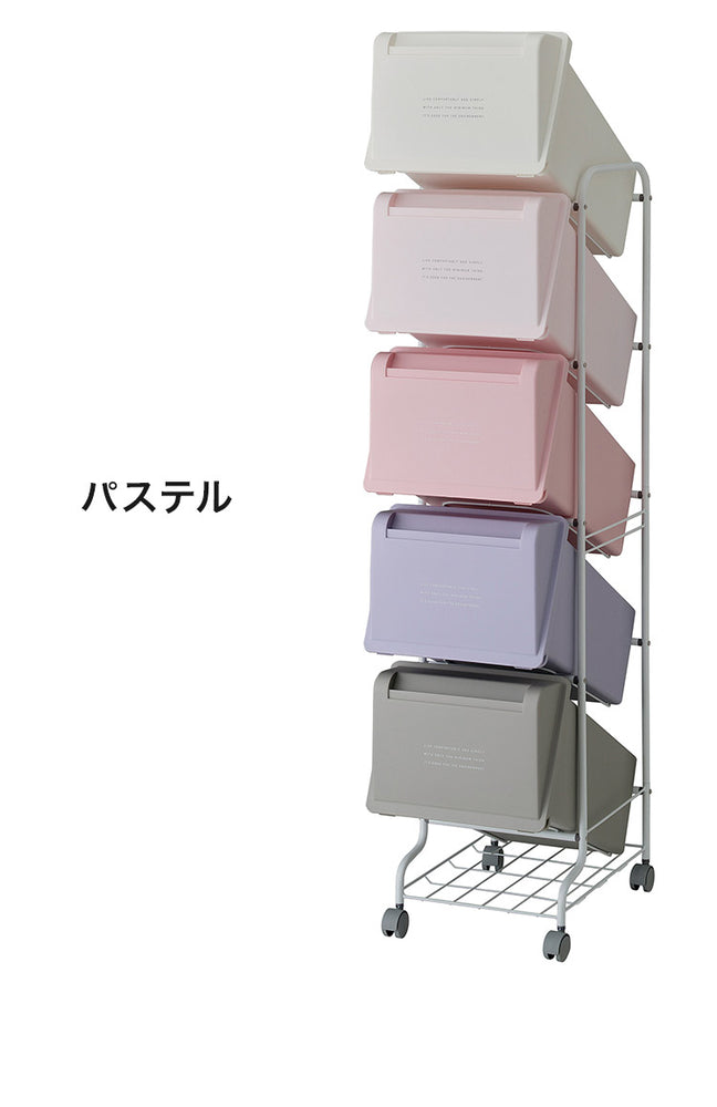 ゴミ箱 ごみ箱 縦型 21L×5分別 スリム 幅31.5cm 20L袋用 大容量 ダストボックス キャスター フタ付き ふた付き ペール 隙間 すき間 缶 ビン ペットボトル キッチン(代引不可)