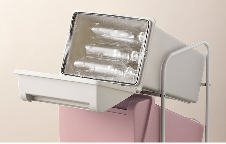 ダストボックス ゴミ箱 縦型 21L×3段 ごみ箱 フタ付き 20L袋 袋止め付き スタンドダストボックス 大容量 スリム 隙間 省スペース キッチン 台所 オフィス 分別 缶 ビン ペットボトル 整頓 清潔(代引不可)