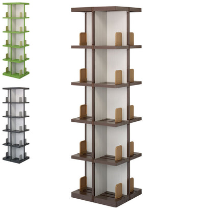 日本製 回転式ラック デビック 5段 本棚 コミック A5サイズ 同人誌 DVD ビデオ CD ゲームソフト 大容量 ディスプレイラック シェルフ(代引不可)