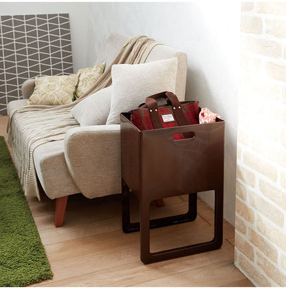 日本製 折りたたみ&脚付バスケット Acot アコット 折りたたみバスケット 折り畳み かご ランドリーバスケット 洗濯かご 折りたたみ式 折り畳み コンパクト(代引不可)