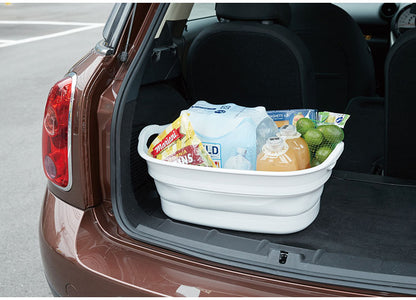 日本製 折りたたみ ソフトタブ ワイド 23L 折り畳み つけ置き タブ バスケット 水抜き栓付き 洗濯かご ランドリーバスケット つけ置き洗い(代引不可)