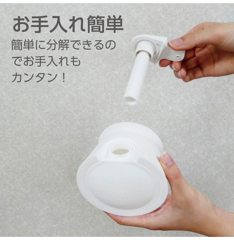 【2個セット】 mog ウォールソープディスペンサー 浮かせる収納 詰め替え ハンドソープ シャンプー 洗剤 ボトル 吸盤 壁面 簡単取付 大容量 詰め替えボトル SANEI PW1710-W4 白 ホワイト