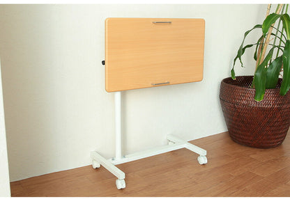 昇降式テーブル 天板角度調節 高さ調節 サイドテーブル 幅60 キャスター テレワーク 在宅 介護 ベッドサイド テーブル 昇降テーブル デスク コの字 ソファテーブル(代引不可)