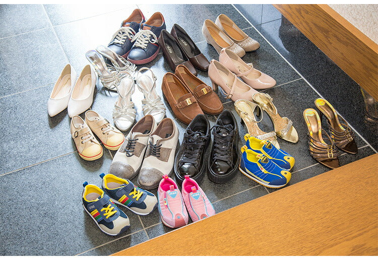 日本製 シューズラック 5段 幅72.5 オープンラック 棚 靴箱 玄関収納 プラスチック クリスタルシューズラック5段トリプル(代引不可)