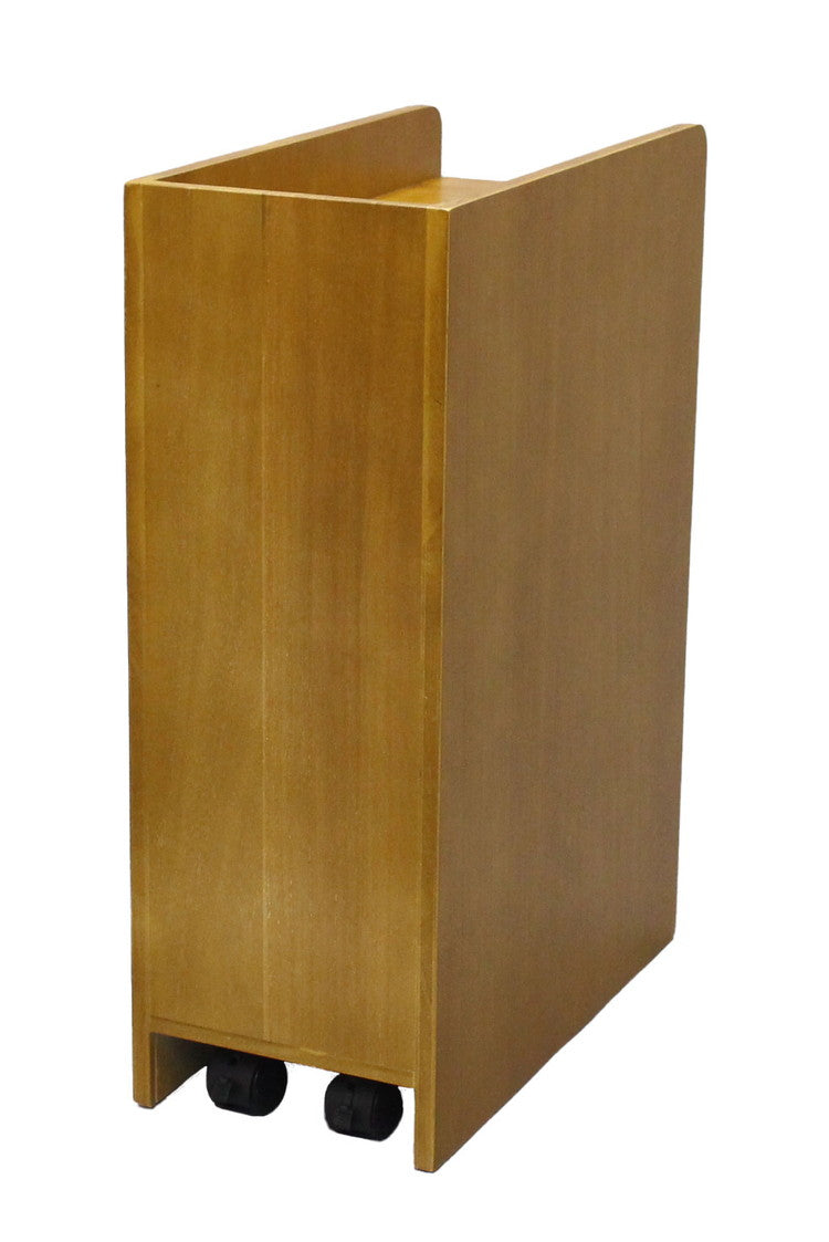 天然木桐材の軽量トレイワゴン 幅20×3段 完成品 隠しキャスター 収納ワゴン トレー 棚 収納 ラック チェスト ワゴン サイドテーブル リビング 寝室 玄関 棚板 可動式 高さ調節可能 トレイ 持ち運び(代引不可)