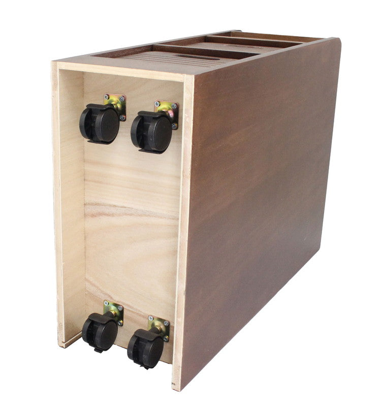 天然木桐材の軽量トレイワゴン 幅20×4段 完成品 隠しキャスター 収納ワゴン トレー 棚 収納 ラック チェスト ワゴン サイドテーブル リビング 寝室 玄関 棚板 可動式 高さ調節可能 トレイ 持ち運び(代引不可)