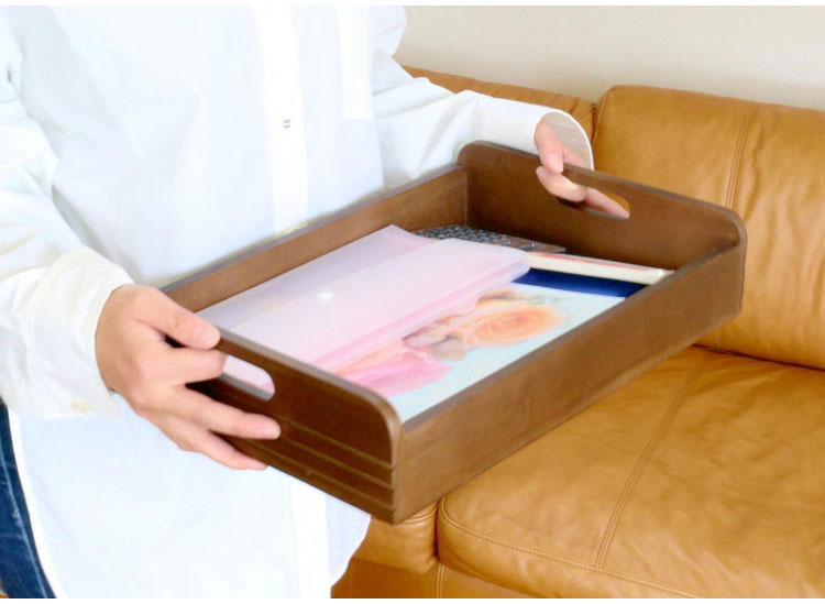 天然木桐材の軽量トレイワゴン 幅30×3段 完成品 隠しキャスター 収納ワゴン トレー 棚 収納 ラック チェスト ワゴン サイドテーブル リビング 寝室 玄関 棚板 可動式 高さ調節可能 トレイ 持ち運び(代引不可)
