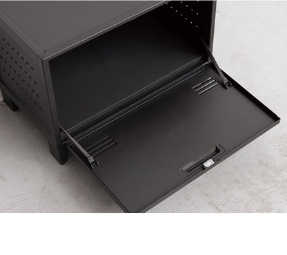 フラップ収納ケース ワイド ペグボード付き 扉 キャビネット ラック 棚 収納ボックス プラスチック収納 フィッツ Fits おしゃれ シンプル(代引不可)