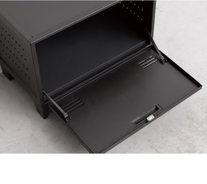 フラップ収納ケース ワイド ペグボード付き 扉 キャビネット ラック 棚 収納ボックス プラスチック収納 フィッツ Fits おしゃれ シンプル(代引不可)