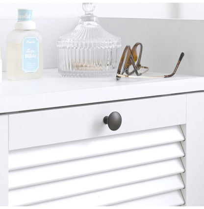 隙間収納 奥行30cm すきま収納 ホワイト 洗面所 ルーバー扉 ランドリー収納 ランドリーボックス 2段 スリム タオル収納 シューズラック 収納棚 縦長 おしゃれ 北欧 スリム収納