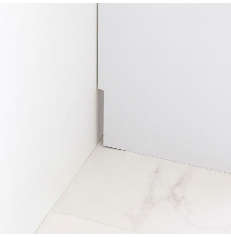 隙間収納 奥行30cm すきま収納 ホワイト 洗面所 ルーバー扉 ランドリー収納 ランドリーボックス 2段 スリム タオル収納 シューズラック 収納棚 縦長 おしゃれ 北欧 スリム収納