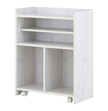 カウンター下収納 奥行30 キッチンホワイト 収納 おしゃれ キャスター ワゴン 幅60 可動棚 キッチンカウンター 隙間収納 ホワイト 木製 シンプル 北欧 スリム かわいい コンパクト