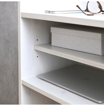 カウンター下収納 奥行30 キッチンホワイト 収納 おしゃれ キャスター ワゴン 幅60 可動棚 キッチンカウンター 隙間収納 ホワイト 木製 シンプル 北欧 スリム かわいい コンパクト