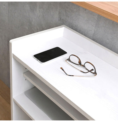 カウンター下収納 奥行30 キッチンホワイト 収納 おしゃれ キャスター ワゴン 幅60 可動棚 キッチンカウンター 隙間収納 ホワイト 木製 シンプル 北欧 スリム かわいい コンパクト