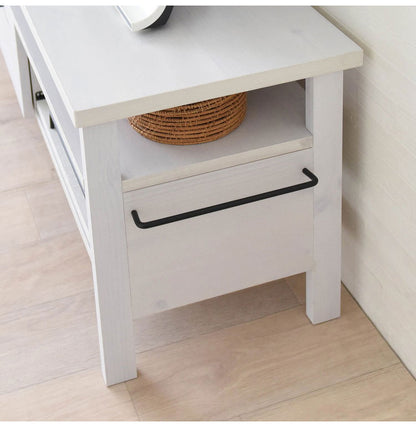 テレビ台 TVボード ローボード ホワイト おしゃれ 引き出し スライド 収納 木製 棚付 ゲーム機収納リビングテーブル 幅120cm 白 シンプル かわいい