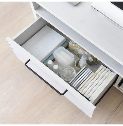 テレビ台 TVボード ローボード ホワイト おしゃれ 引き出し スライド 収納 木製 棚付 ゲーム機収納リビングテーブル 幅120cm 白 シンプル かわいい